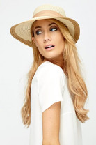 Bow Back Contrast Hat Bow Back Contrast Hat