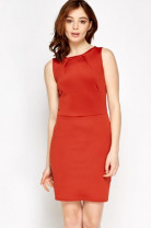 Bodycon Basic Dress XS / Viskose / Rot